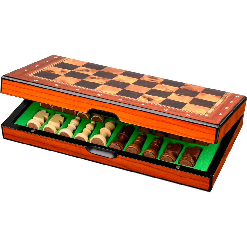 Schaak casette birdseye 26mm veld Schaakcasette birdseye (veldmaat 26 mm)