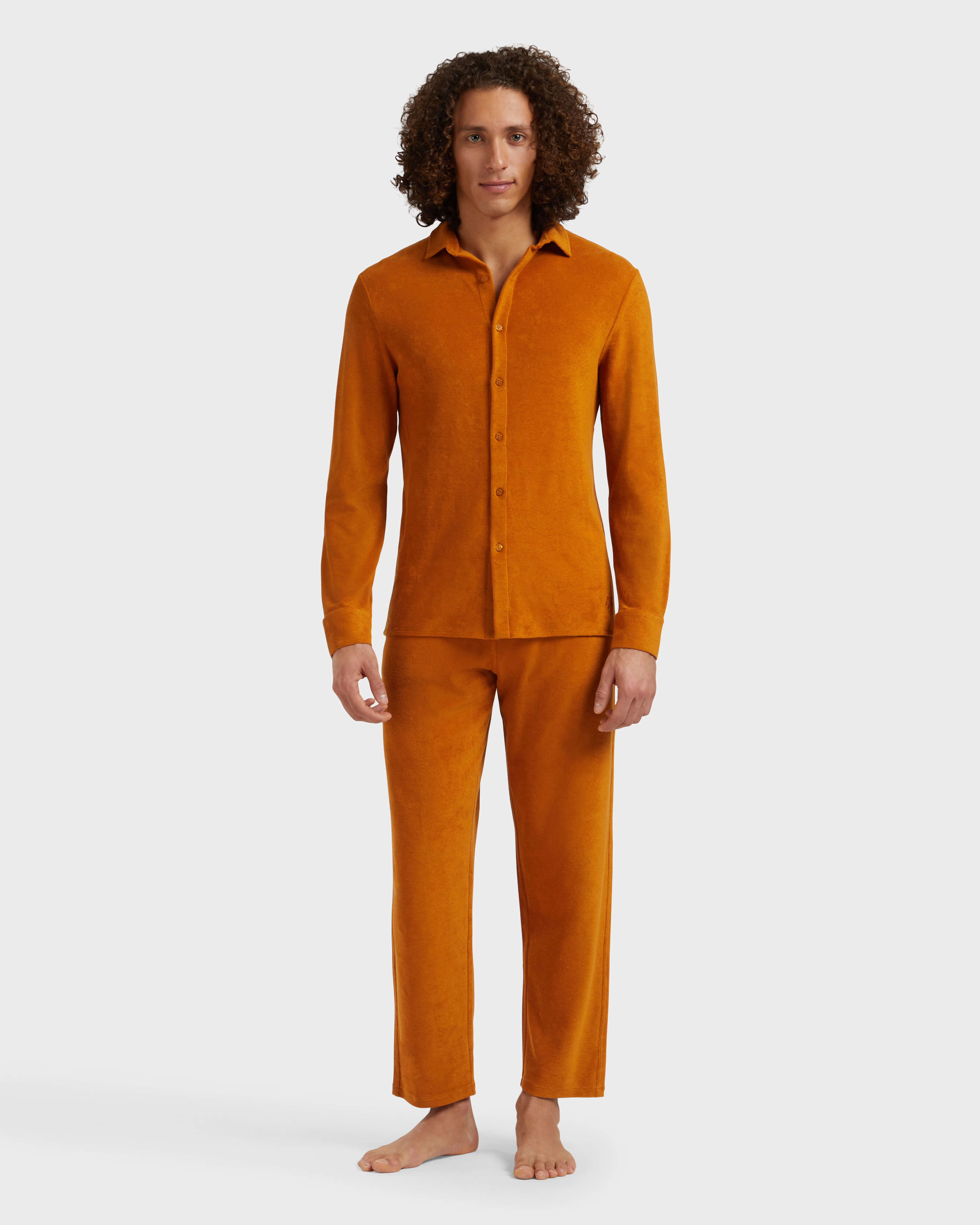 Chemise légère en éponge unie