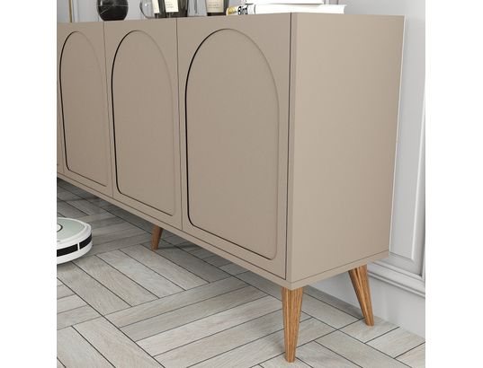 CONCEPT1 - Bahut Lyon atlas noyer 180 x 35 x 81cm