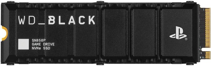 Western Digital Black SN850P - Interne SSD 2TB - Heatsink - PS5