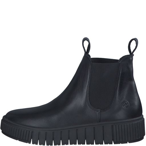 Tamaris Støvler, Black Leather, 39