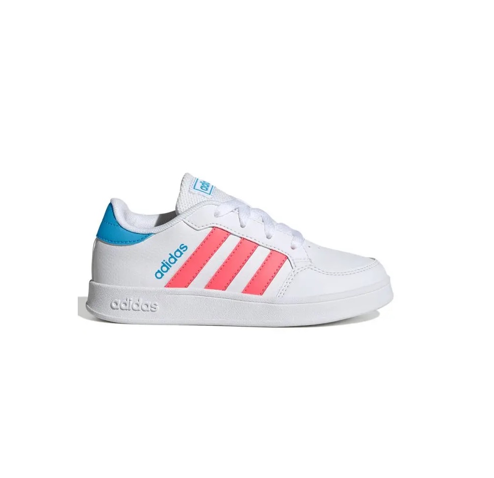 Adidas Breaknet Sneakers KIDS Wit/Roze