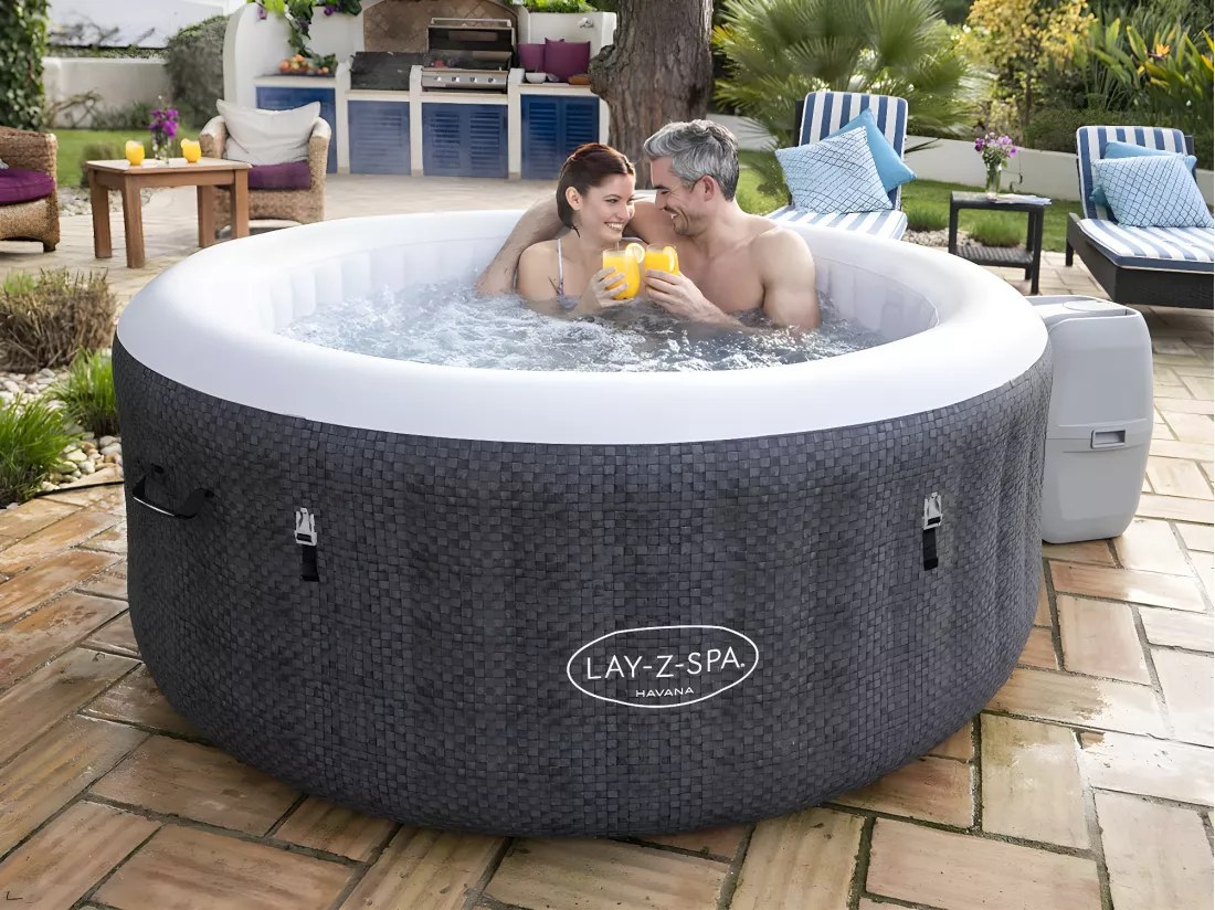 Spa gonflable Lay-Z-Spa Havana rond Airjet 2/4 places - Bestway
