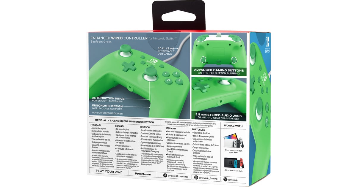 PowerASwitch Wired Controller Seafoam  (Groen)