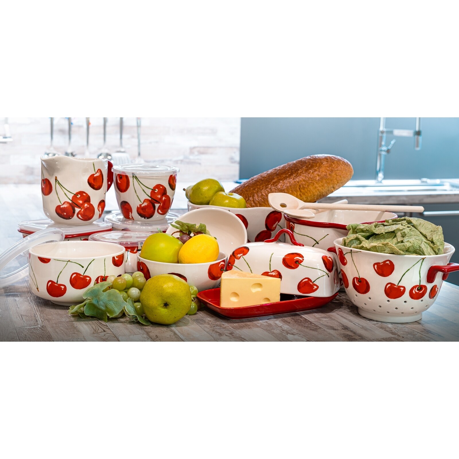 neuetischkultur Mikrowellen Keramik Schüssel 900 ml Cherry