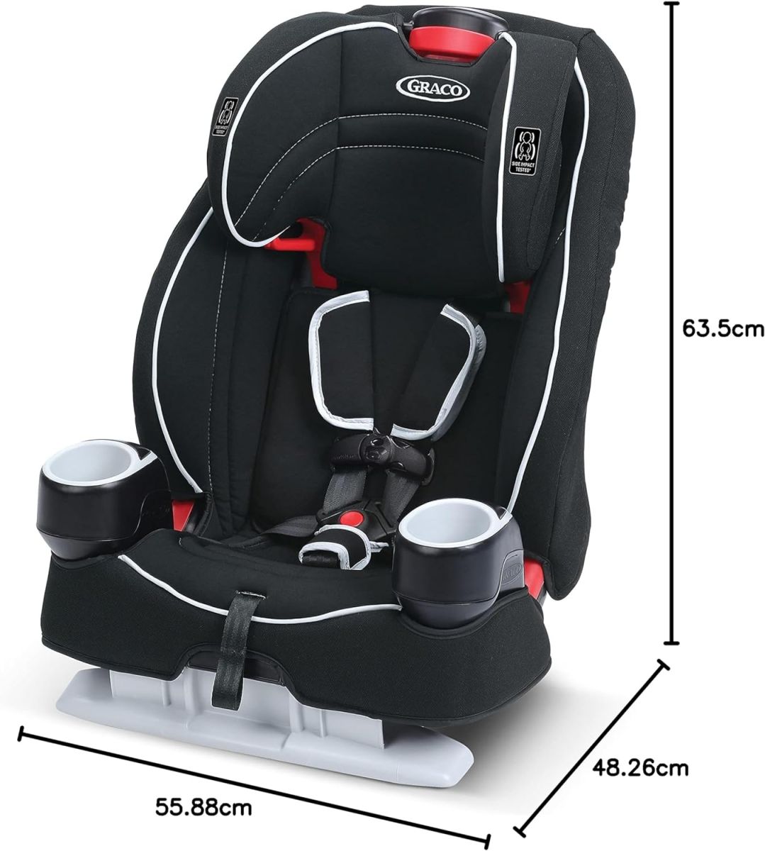 Graco Atlas 65 2-in-1 Harness Booster Car Seat, Glacier