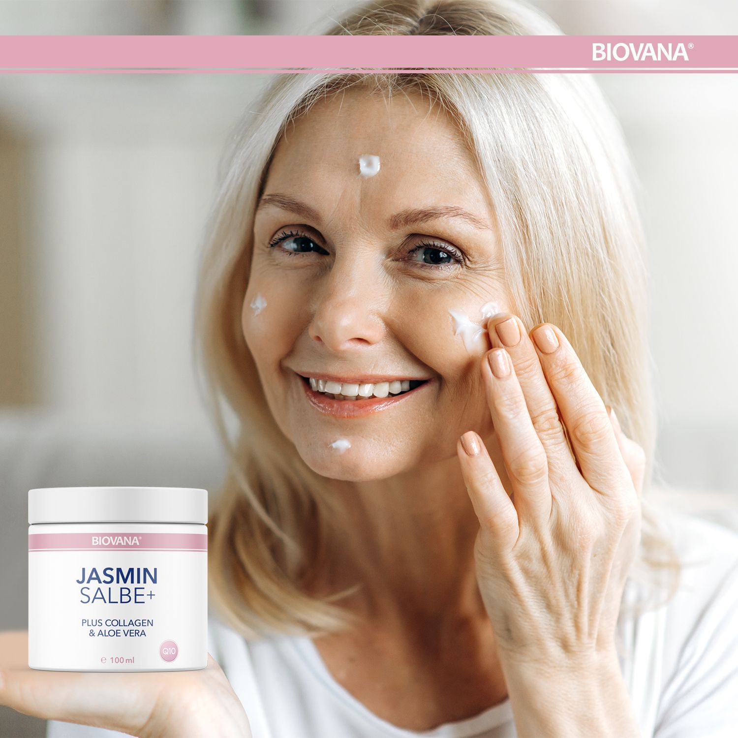 Biovana Jasminsalbe Plus mit Collagen & Aloe Vera