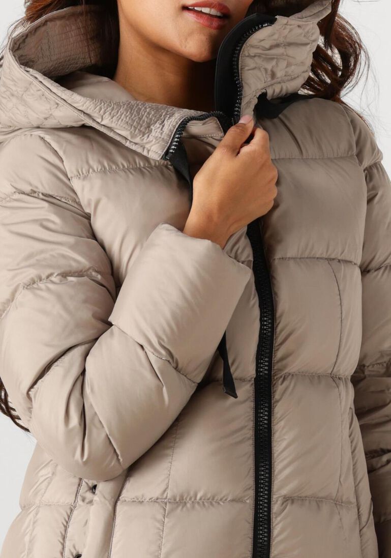 beige peuterey gewatteerde jas nunki mqn 02