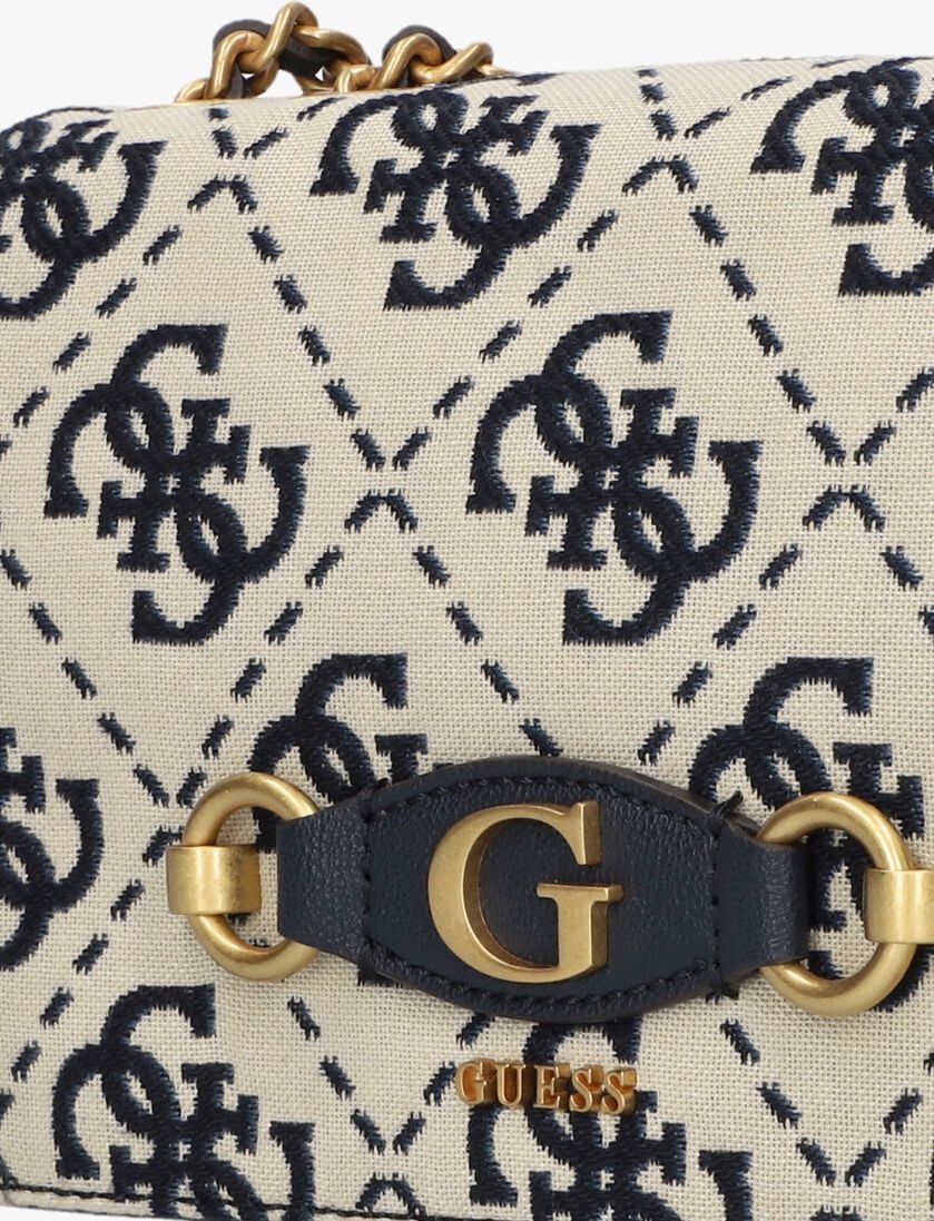 GUESS blauwe guess schoudertas izzy convertible xbody flap
