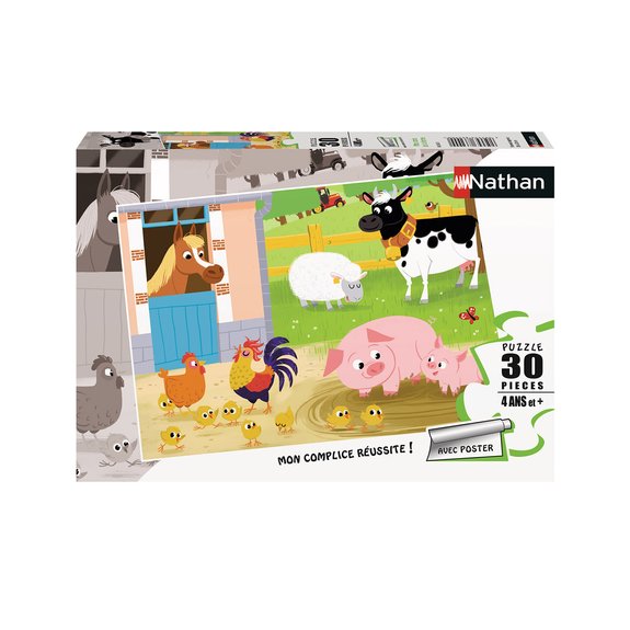Puzzle 30 pièces - Mes amis de la ferme