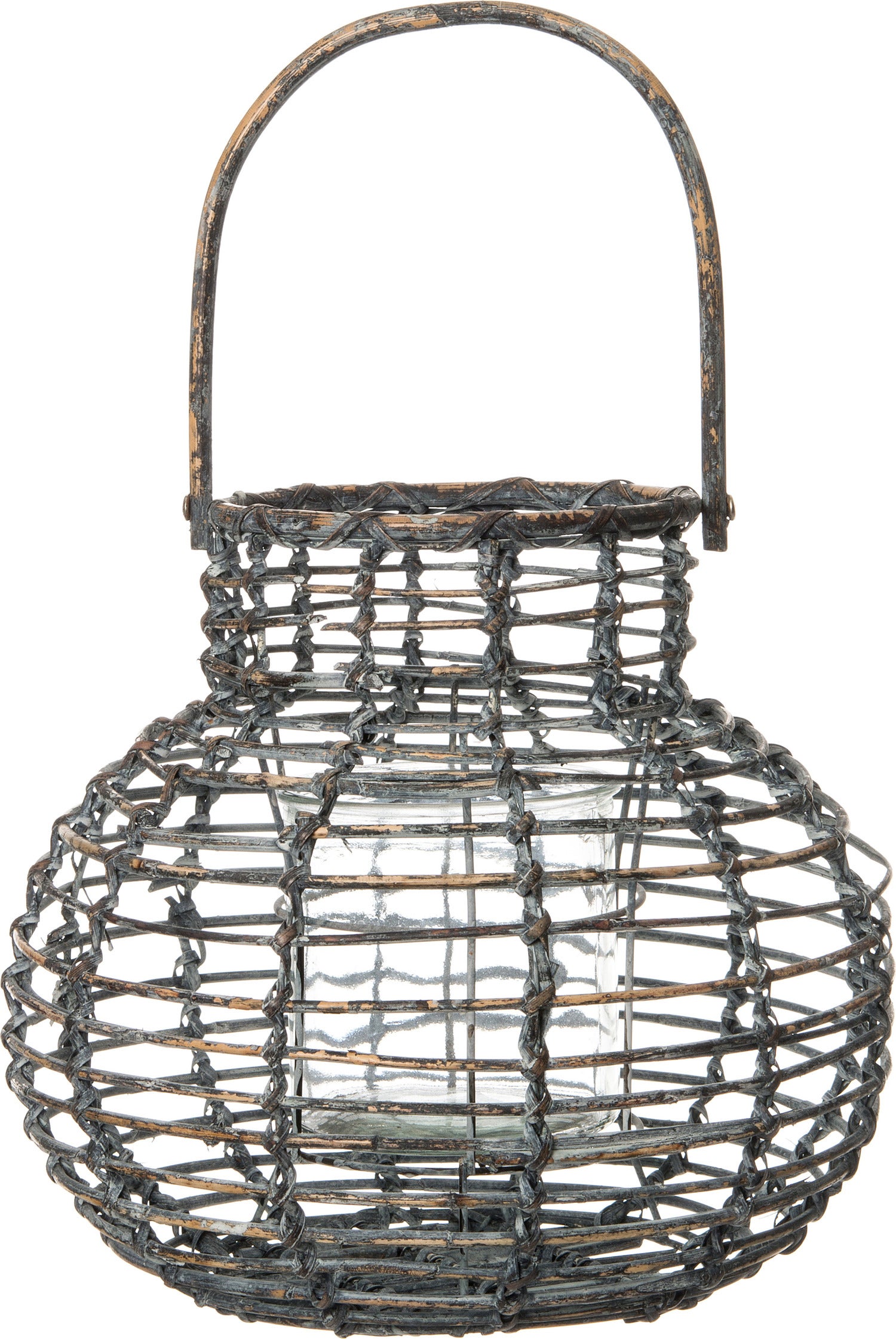 Intratuin windlicht Jessey zwart D 30 H 27 cm