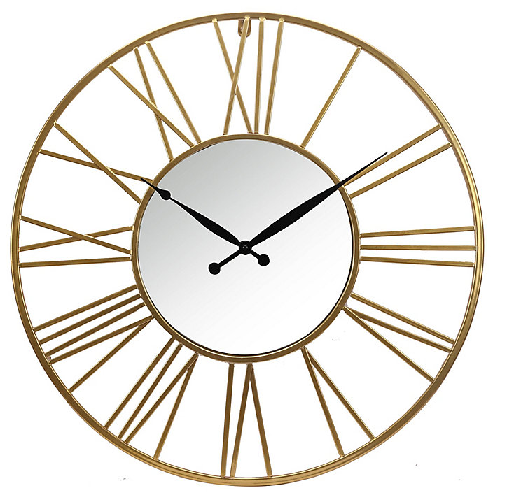 Horloge murale dorée ⌀ 58 cm
