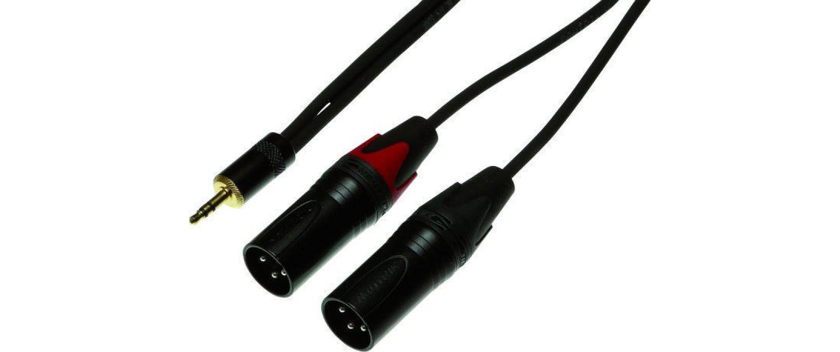 Audio-Kabel NYK0.5 MpxM-BL 3.5 mm Klinke - XLR 0.5 mY-Kabel