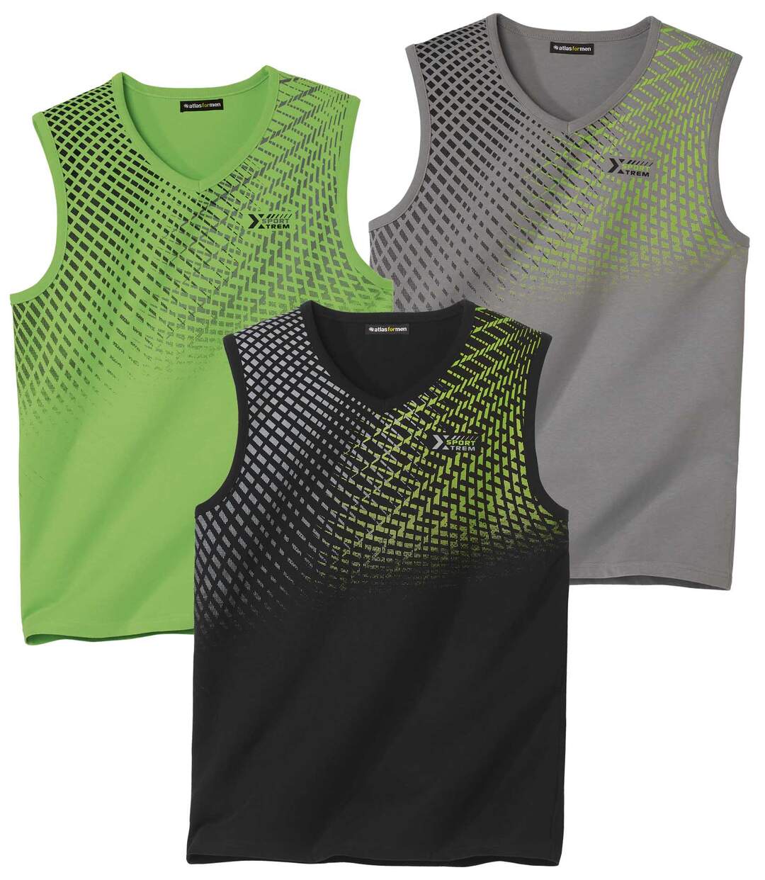 Lot de 3 Tee-shirts Sans Manches Sport
