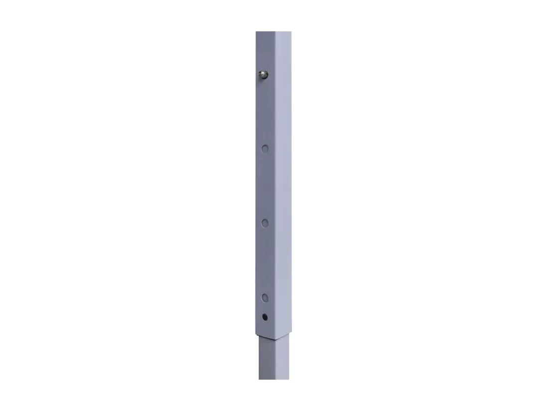 Tente de réception pliable avec 2 parois 3x3 m Acier Blanc