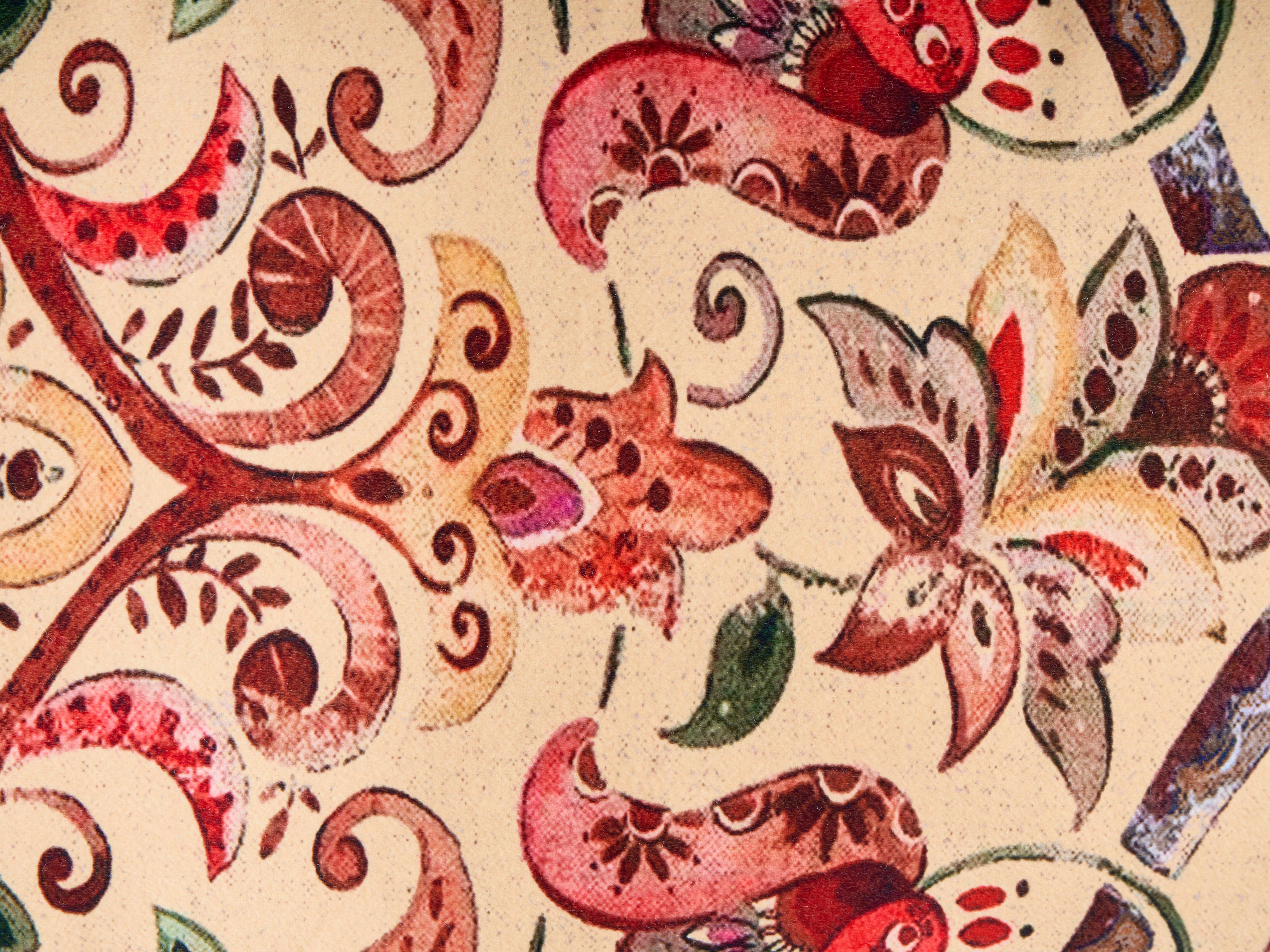 Set van 3 sierkussens DYERA Katoen 30 x 50 cm 45 x 45 cm Meerkleurig bloempatroon