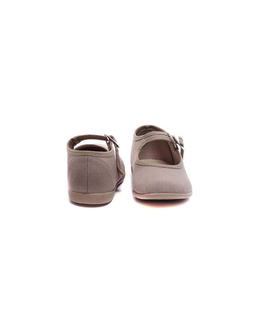 Antique Pink Canvas Ballet Flats