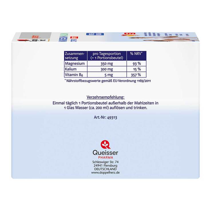 Doppelherz system Magnesium+Kalium Citrat Granulat, 40 St
