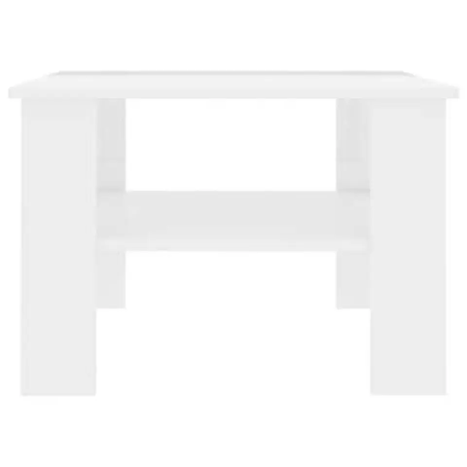 vidaXL - Salontafel - Wit - Bewerkt hout