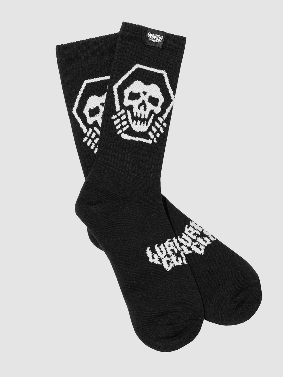 Lurking Class 3M Coffin Socks black/reflective white