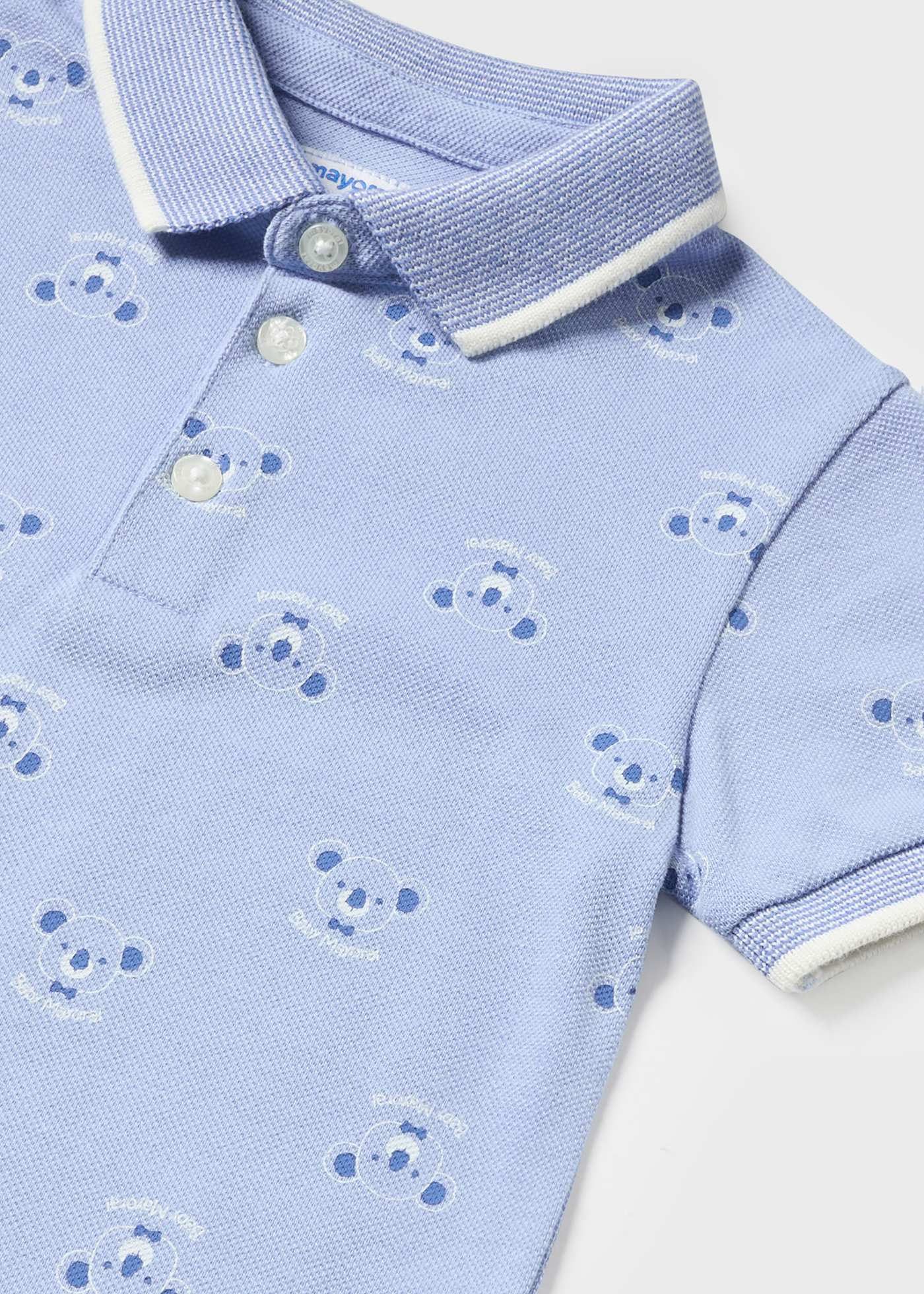 Camisa polo infantil estampada Better Cotton