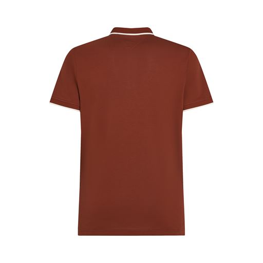 Tommy Hilfiger Mercerised Undercollar Polo, Rich Mocha, XXL