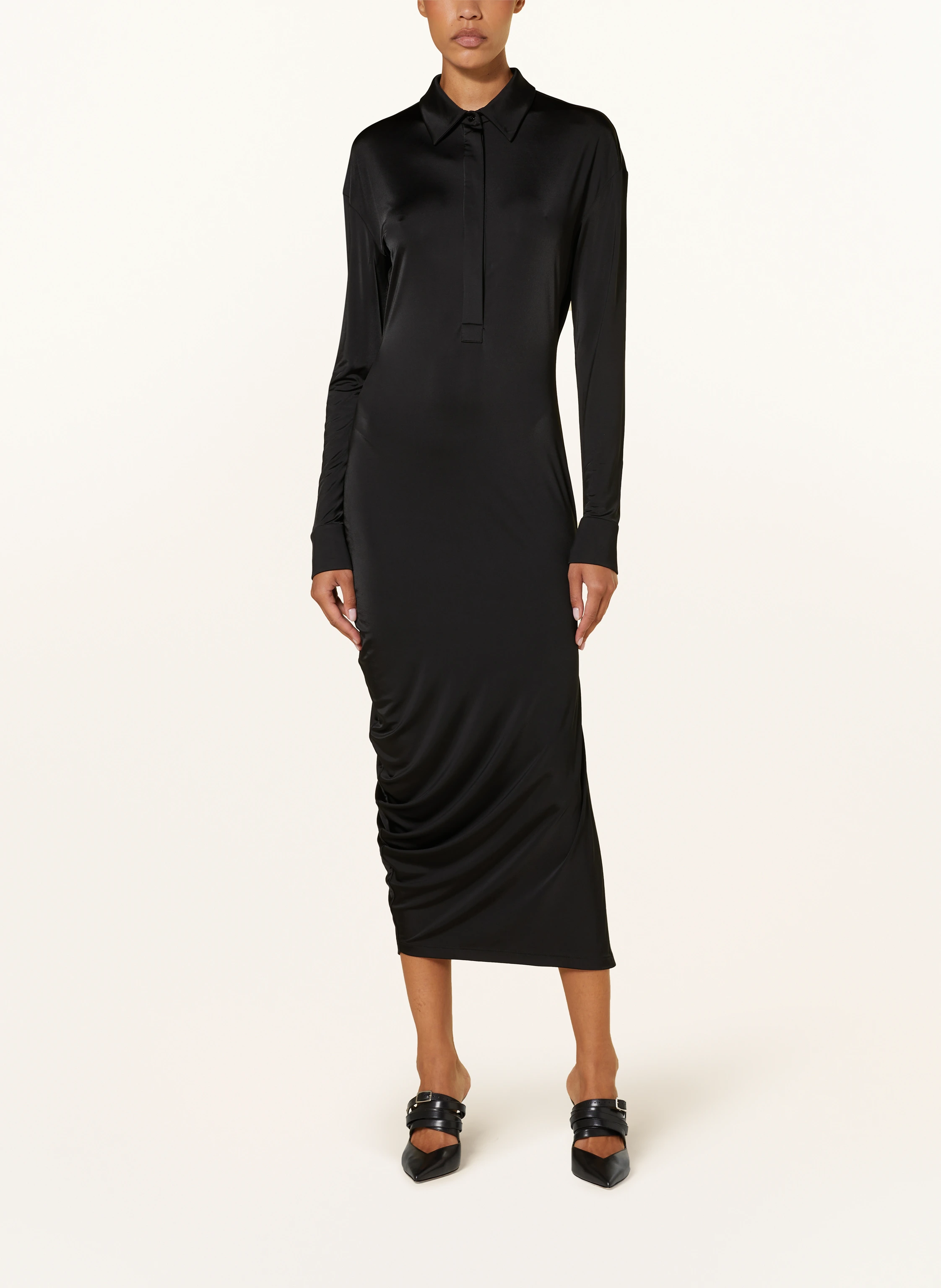 Alexander McQUEEN Hemdblusenkleid aus Jersey