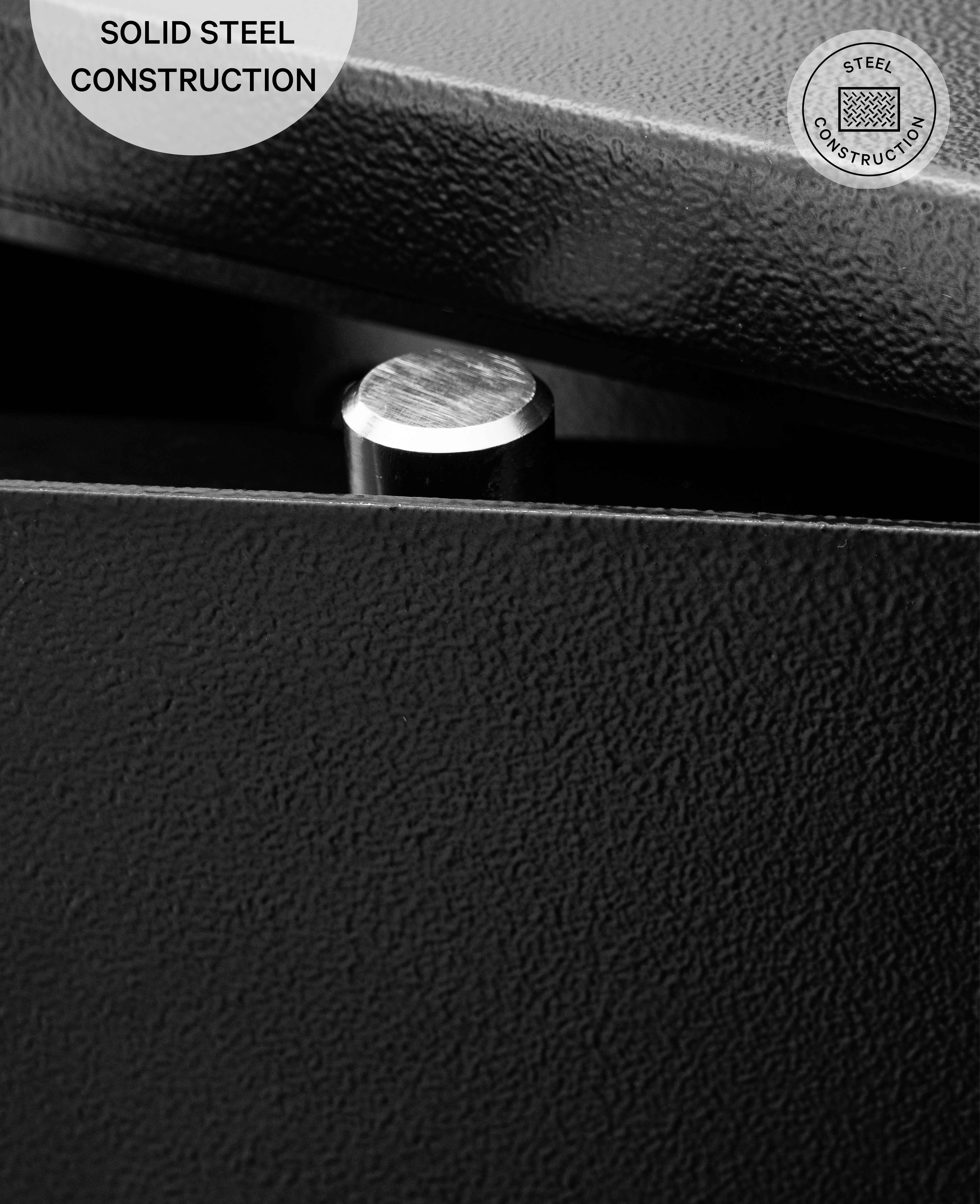Waffenschrank mit Fingerabdruckscanner für Sichere Aufbewahrung - Schwarz