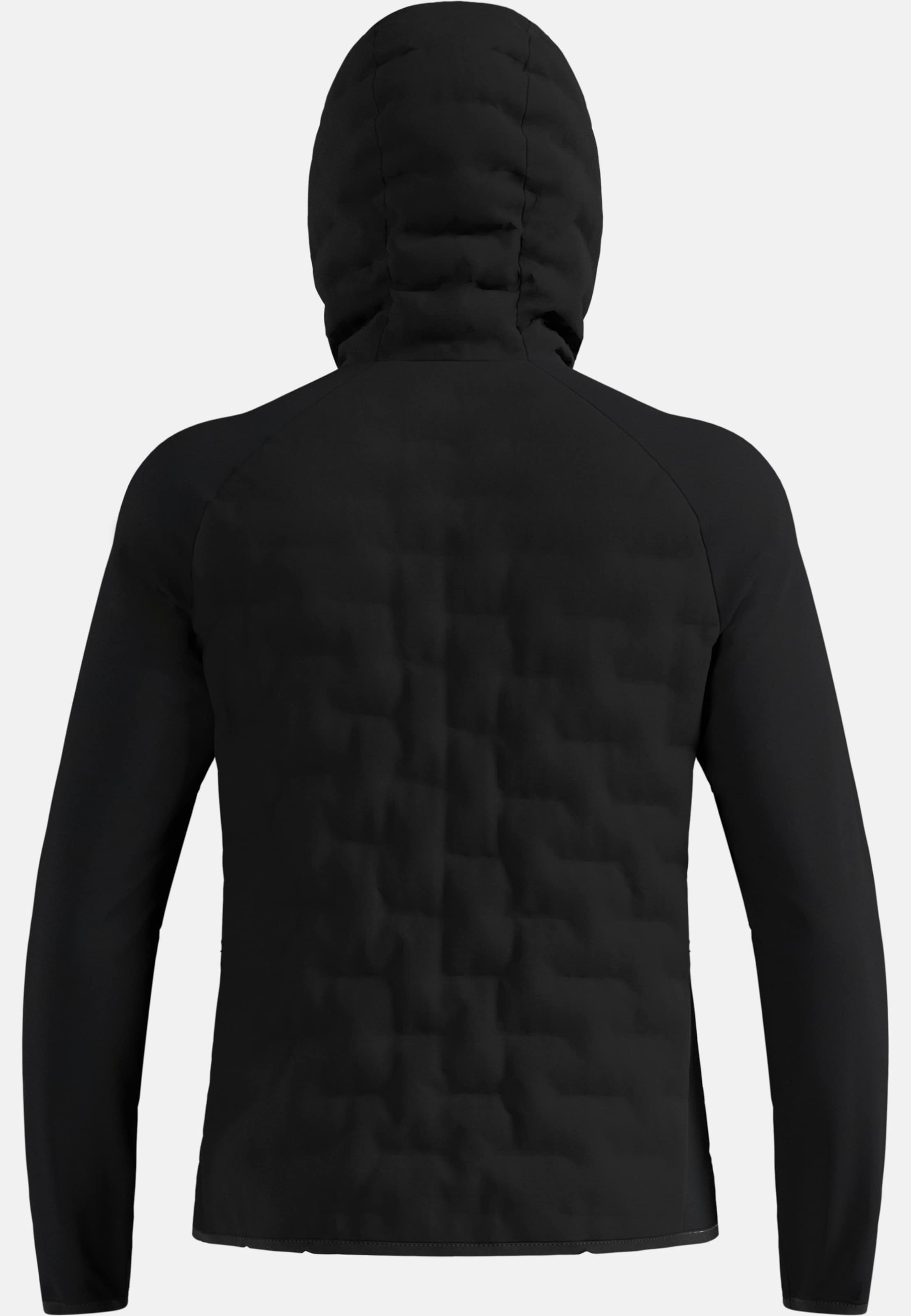 Zeroweight Insulator Hybrid Mid Layer mit Kapuze und Reissverschluss in black