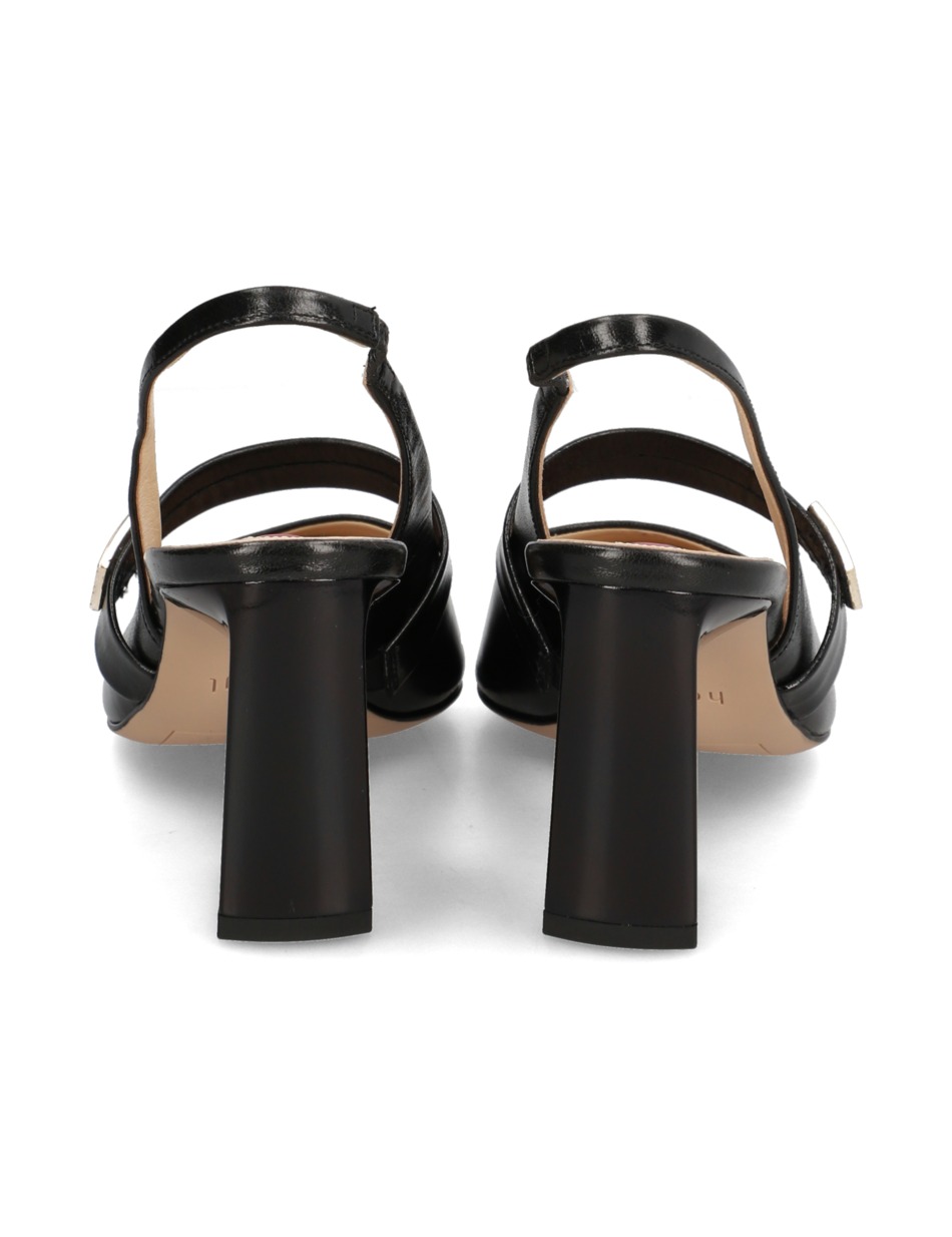 Glattleder Slingpumps
