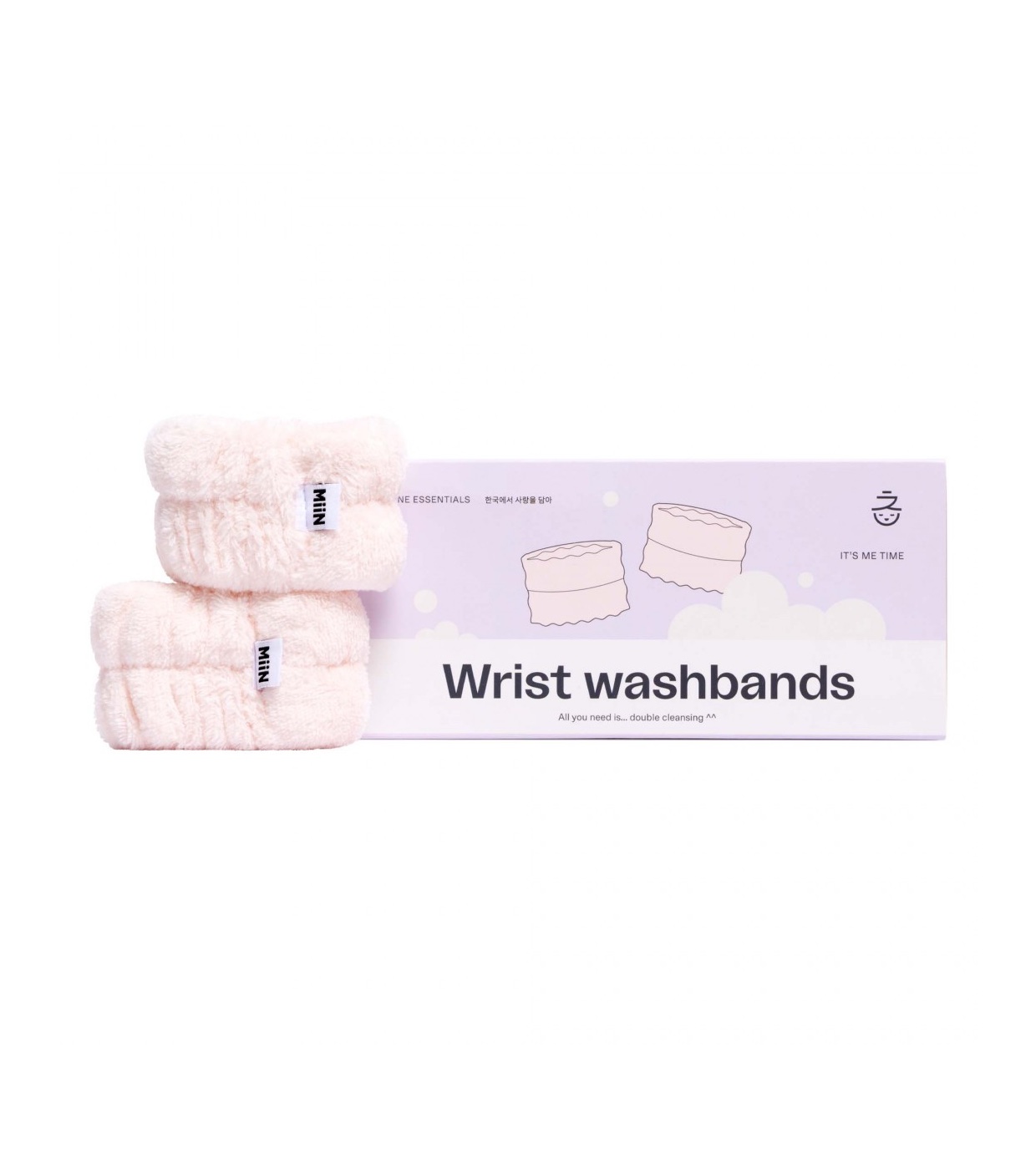 Miin Cosmetics - Pulseiras duplas de limpeza anti-gotejamento