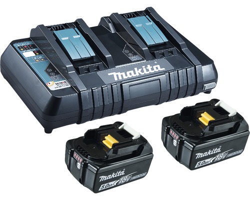 Starterset Makita DC18RD Power Source Kit Li 18V, 2x 5.0 Ah accu's + lader