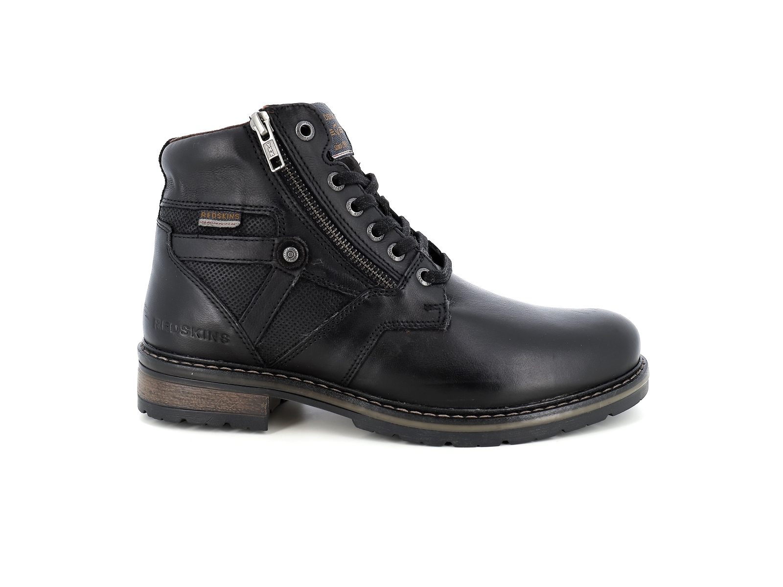 Redskins-ETERNEL Cuir Noir