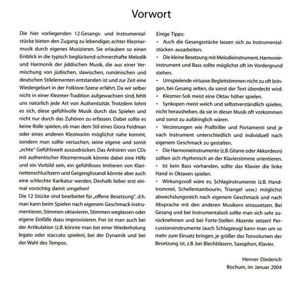 Bärenreiter combocom Klezmer