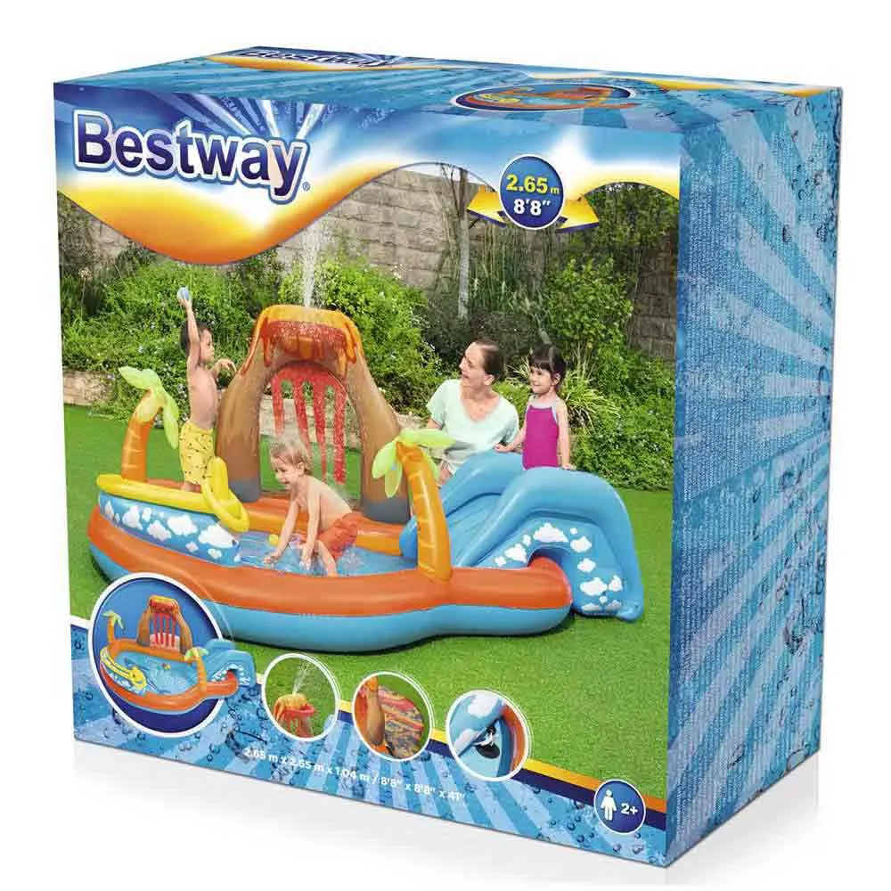 Bestway Lava Lagoon 265x265x104 cm Ovales aufblasbares Planschbecken