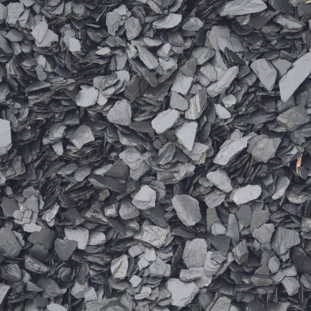 Paillage ardoise 10/40 mm (sac de 25 kg) - noir 25 kg