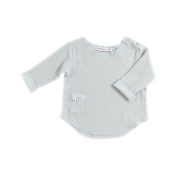 Bamboom T-shirt Lange Mouw Crème 1 Mnd
