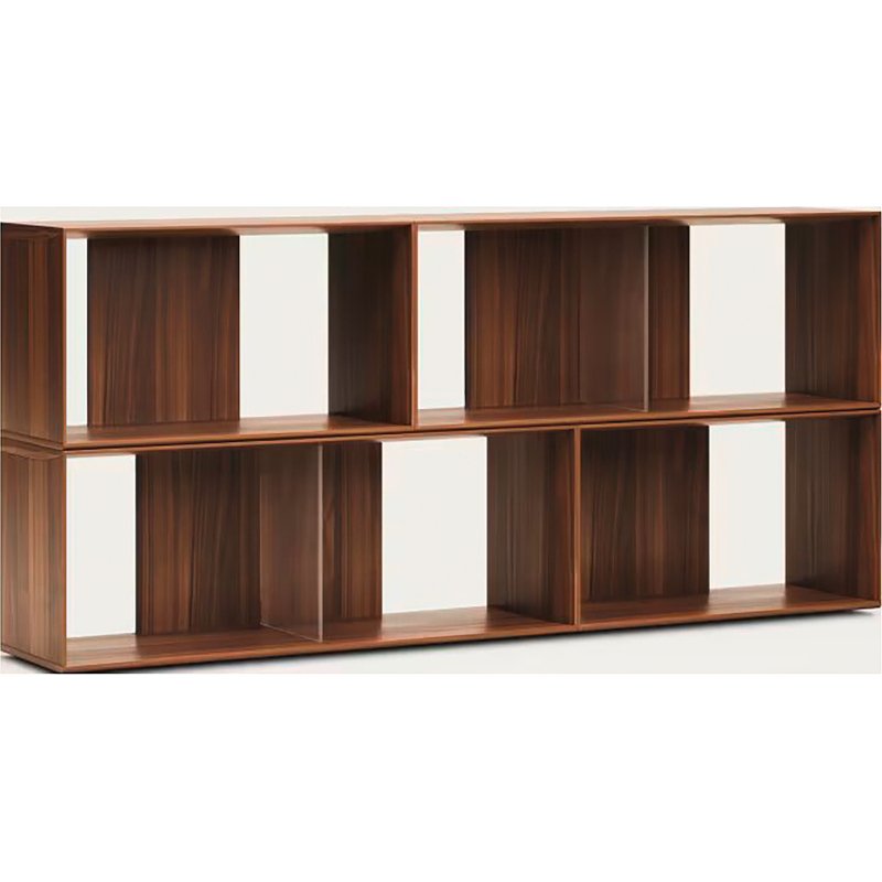 Lot de 4 étagères Litto modulables en placage de bois 168 x 76 cm