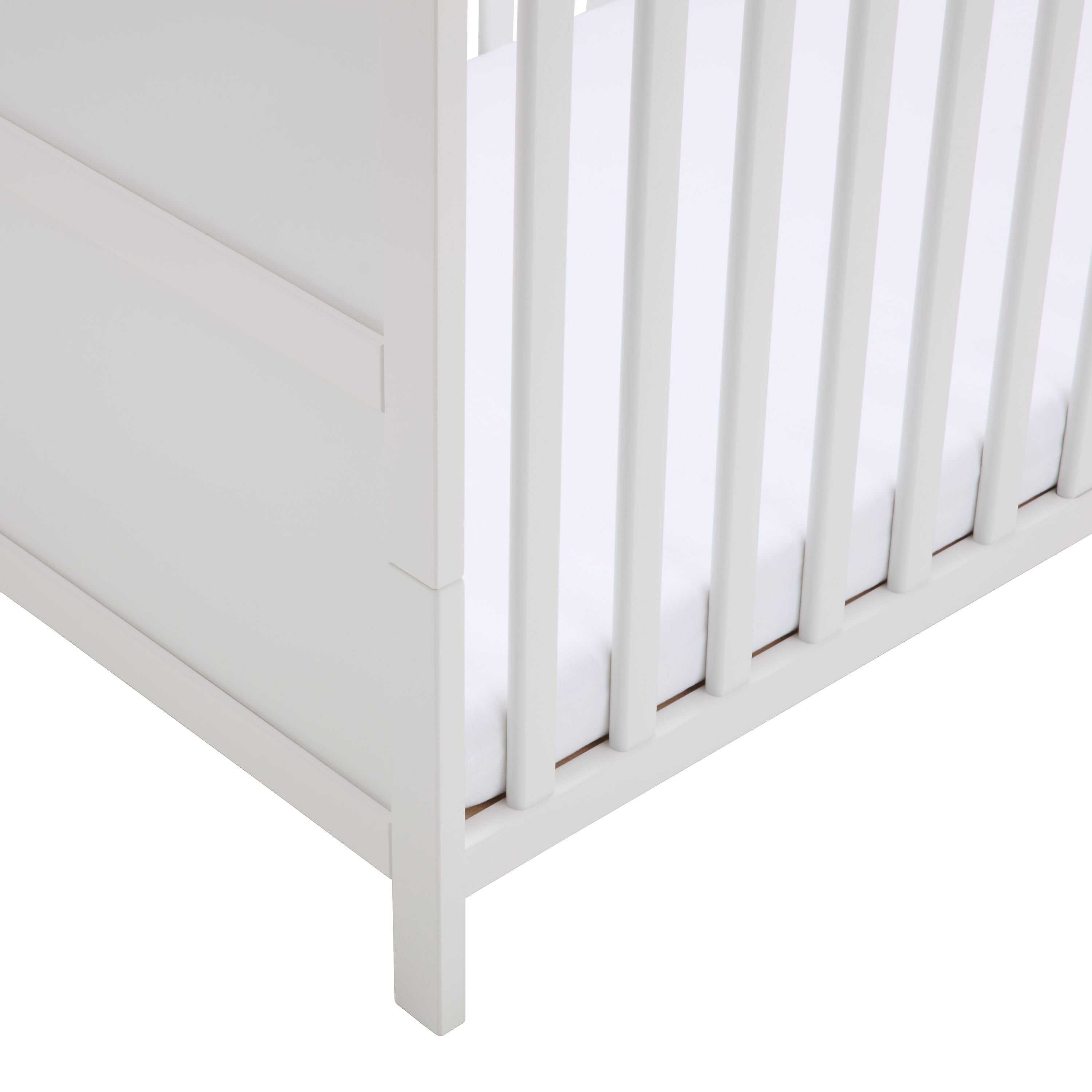 Flexa LUNA Babybett - Weiss / B: 74.6 cm x T: 144.4 cm x H: 83.6 cm