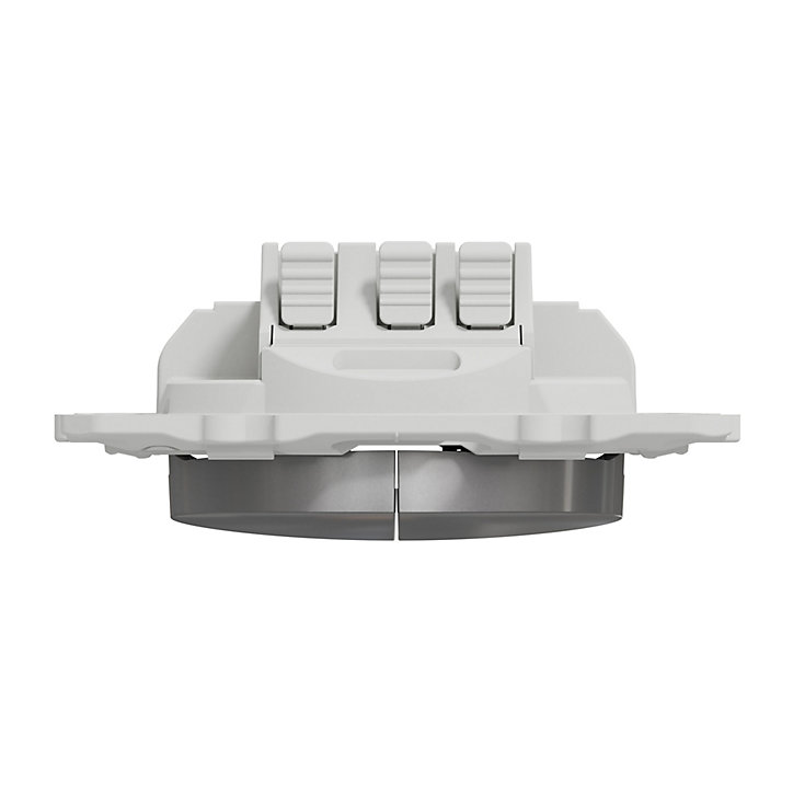 Mécanisme poussoir double Schneider Electric Odace aluminium