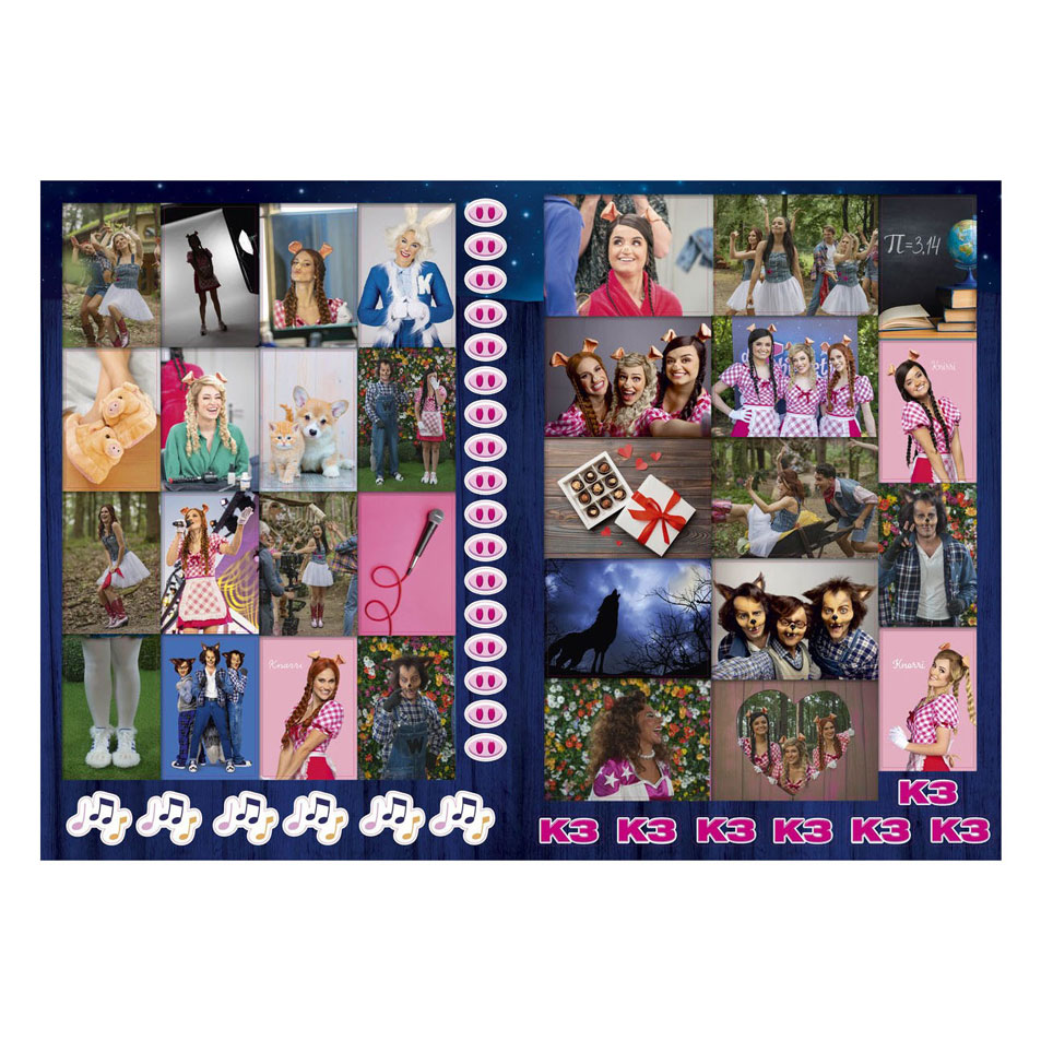 K3: 3 Biggetjes Fanboek met Stickers
