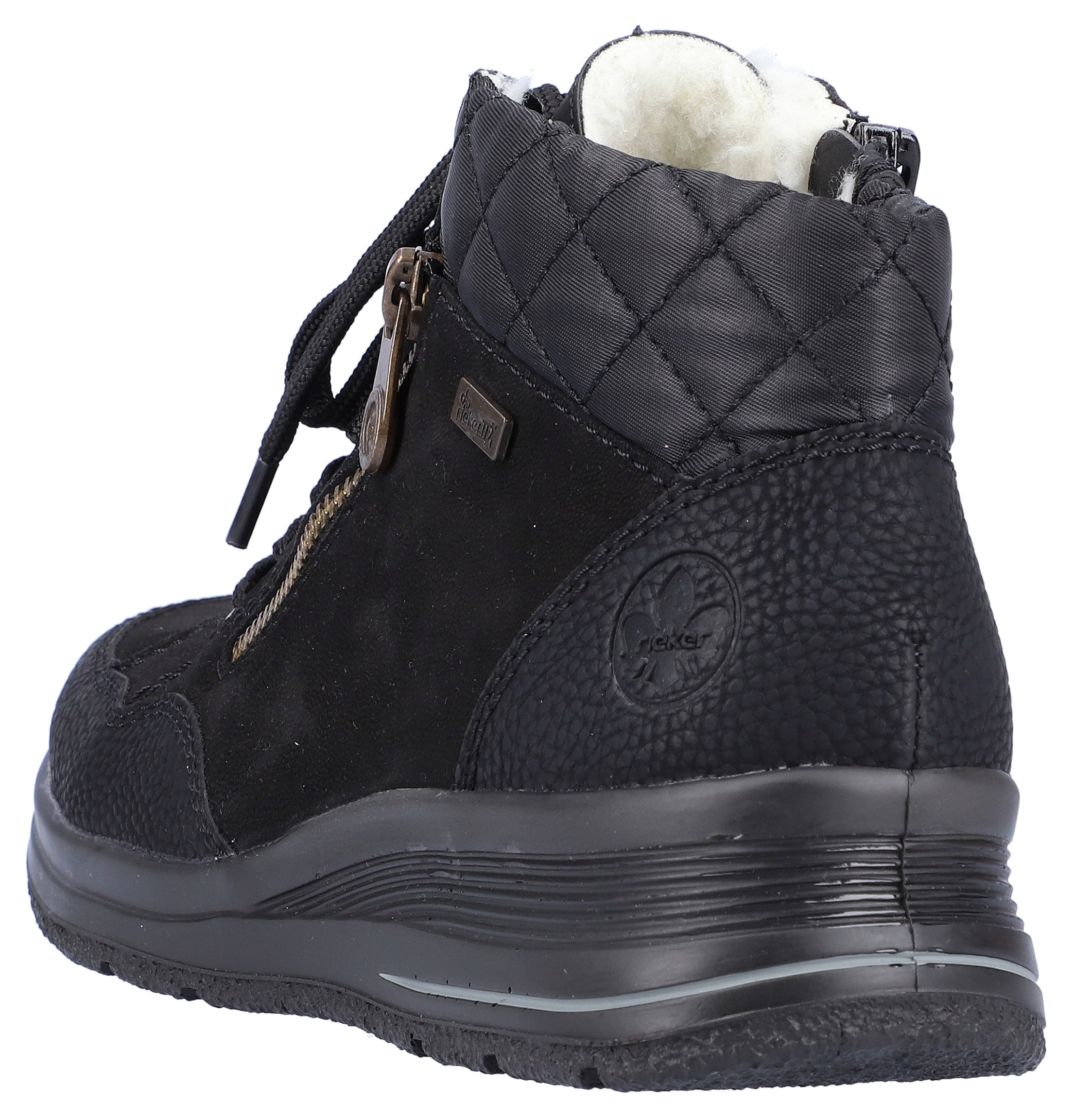 Rieker Winterboots  mit Zierreissverschluss aussen
