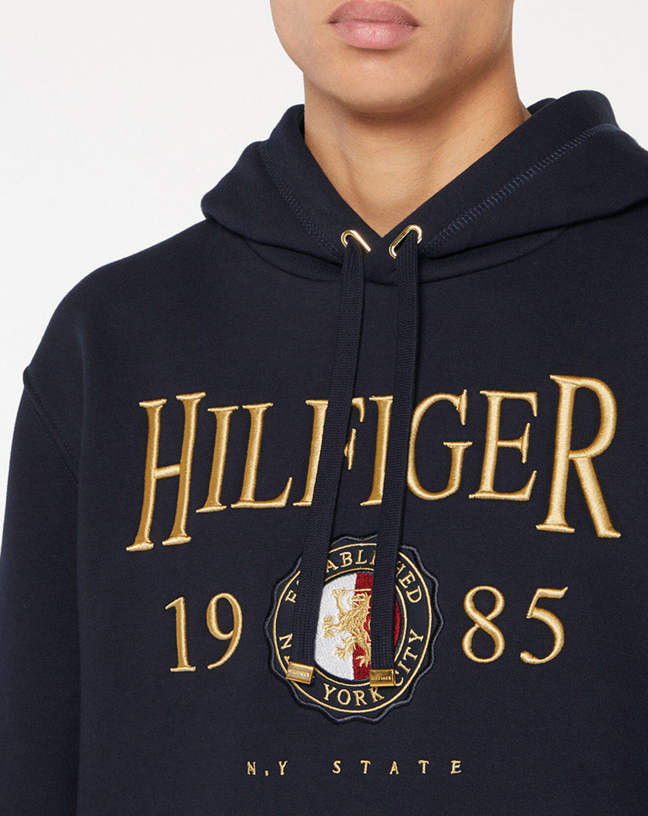 Tommy Hilfiger Sweat à capuche Icon Brodé bleu marine