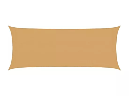 Voile d'ombrage 160 g/m² rectangulaire sable 2x4,5 m PEHD