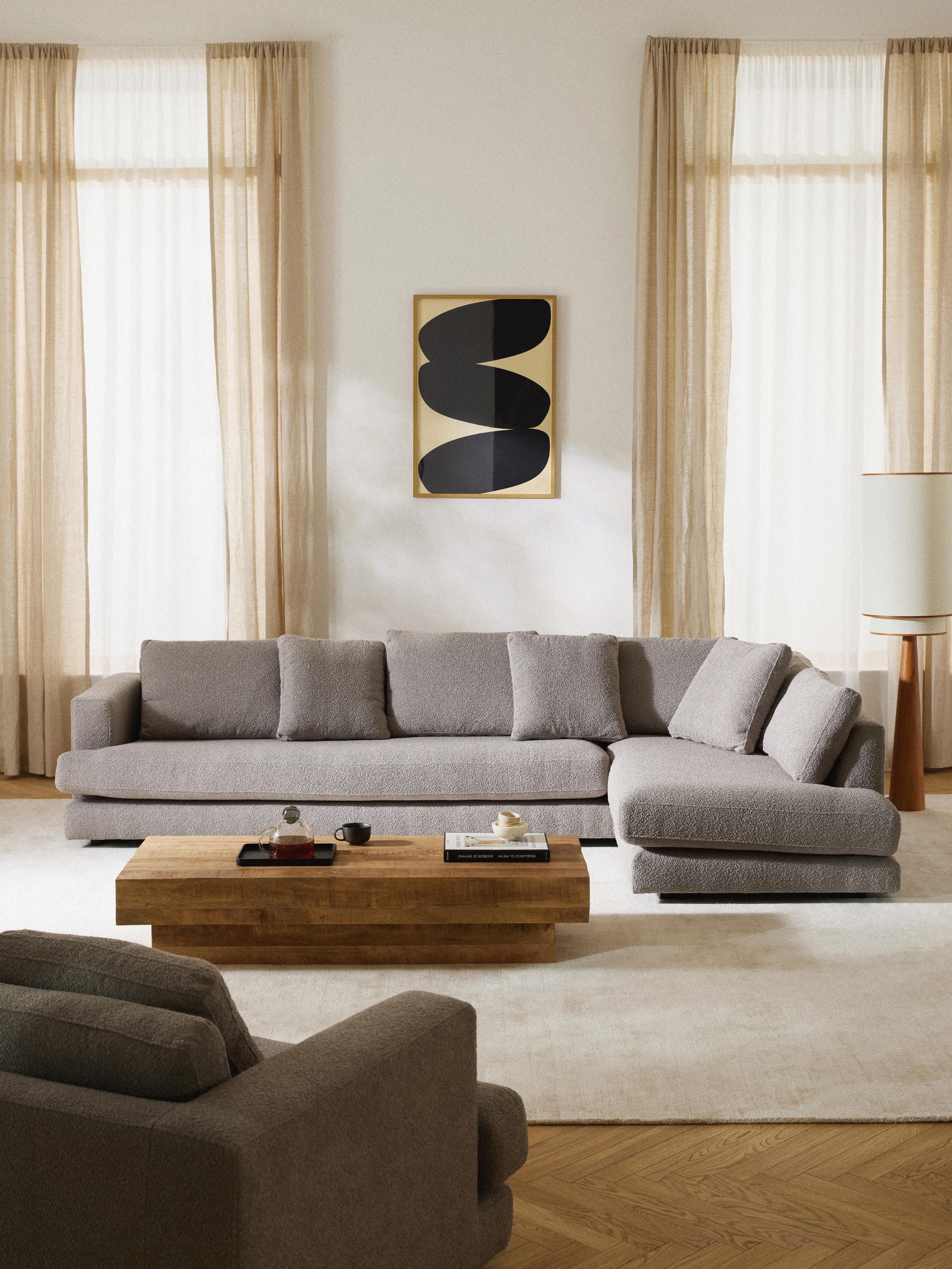 XL bouclé hoekbank Tribeca