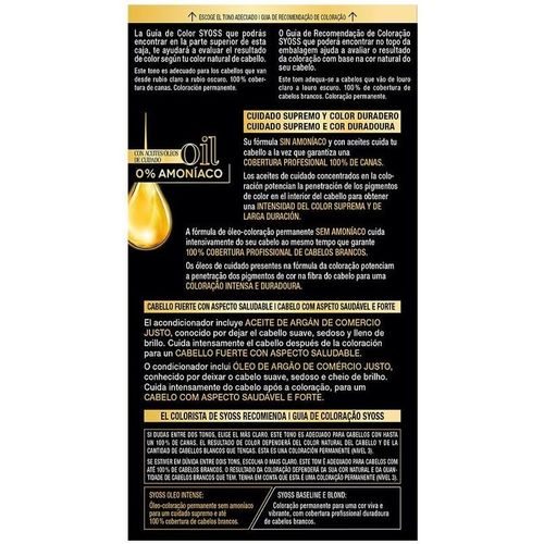 Syoss - Oleo Intense Tinte Sin Amoniaco 10.50 - Rubio Claro Ceniza
