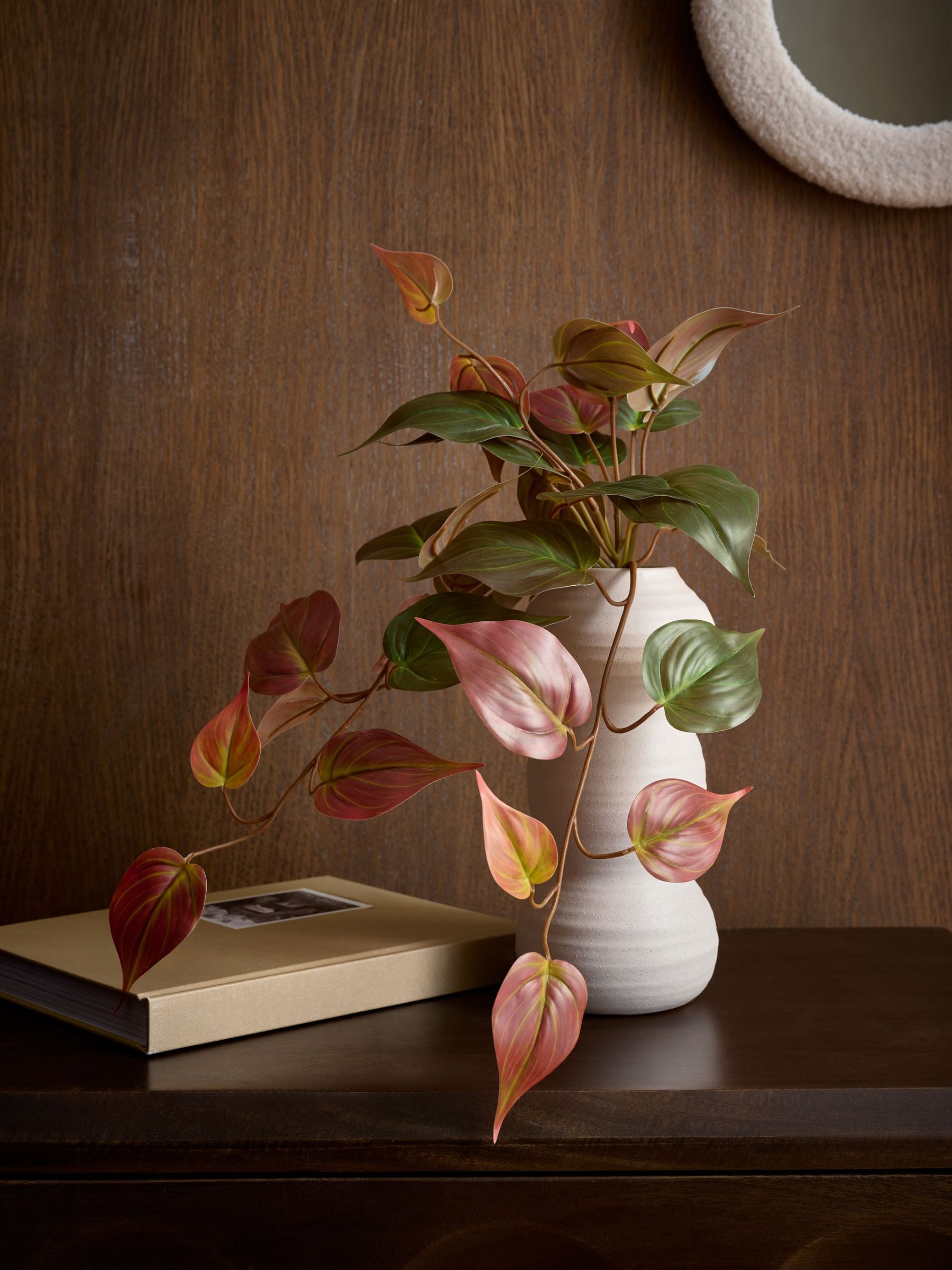 Artificial Trailing Plant In Ceramic Bobble Vase