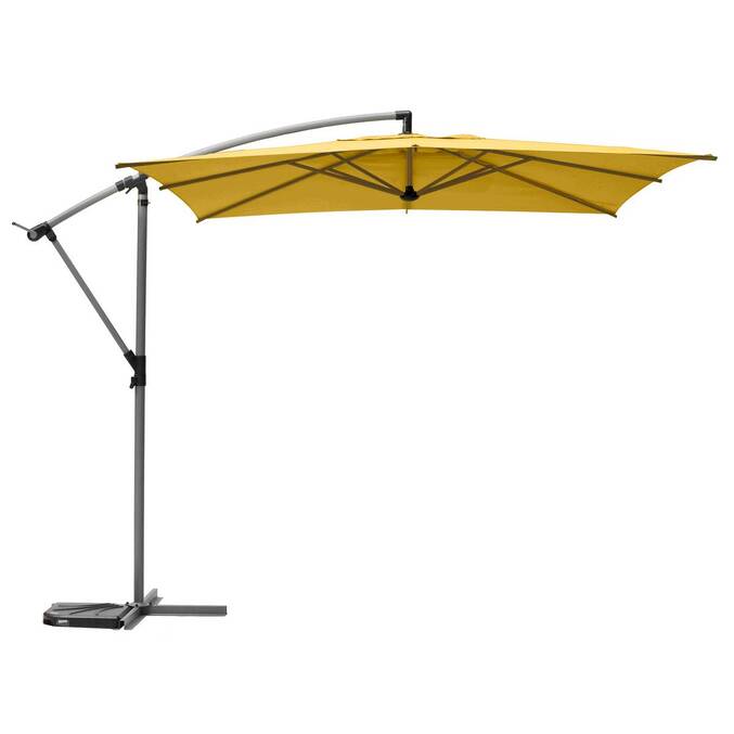 Parasol déporté carré MANOA Jaune moutarde