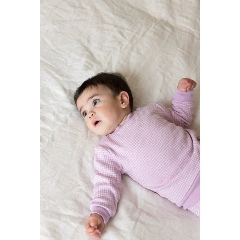 Feetje wafelpyjama Lila
