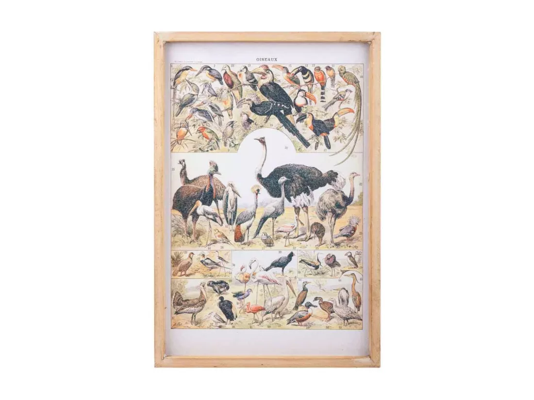 Tableau toile imprimée avec cadre en bois 40x60x2h